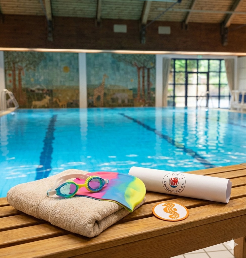 Seepferdchen-Schwimmkurs der DJK Reichenbach im Hallenbad